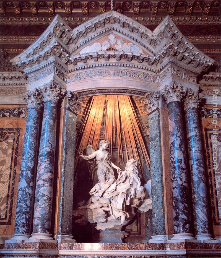 The Ecstasy of Saint Teresa painting - Gian Lorenzo Bernini The Ecstasy of Saint Teresa art painting